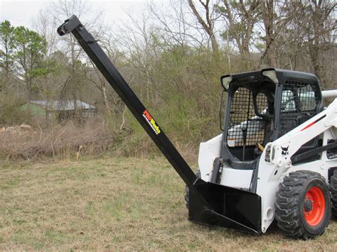 lifting jib for skid steer|skid steer extendable boom attachment.